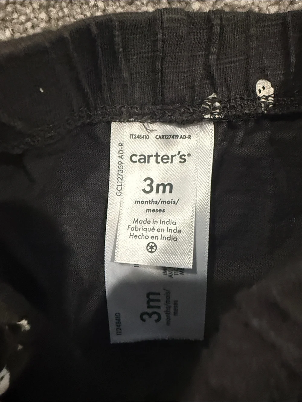 Carter's Black and White 'BOO' Kids Matching Set